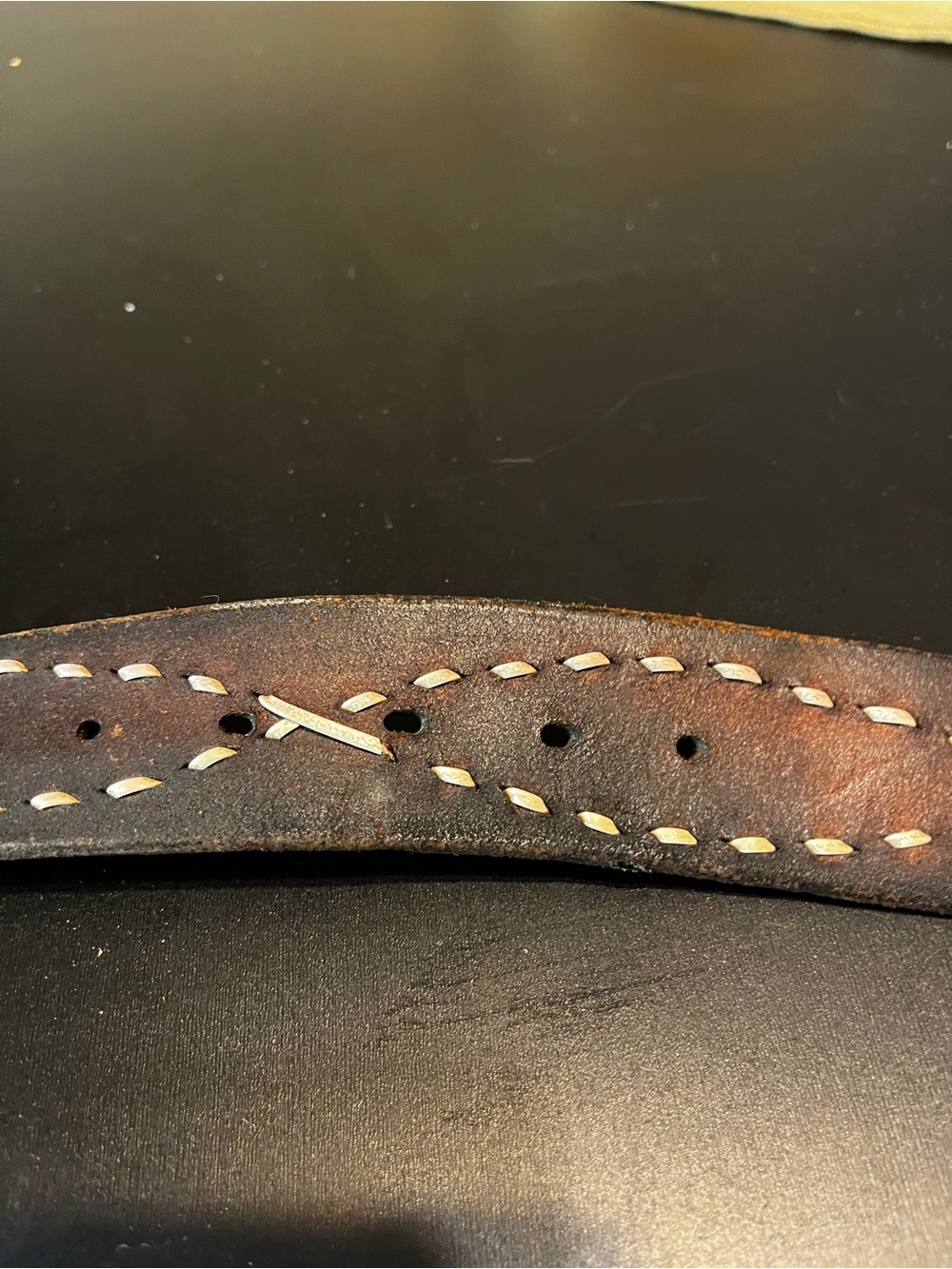 Vintage Personalized Brown Leather belt Name - "JACK" - Picture 7 of 15
